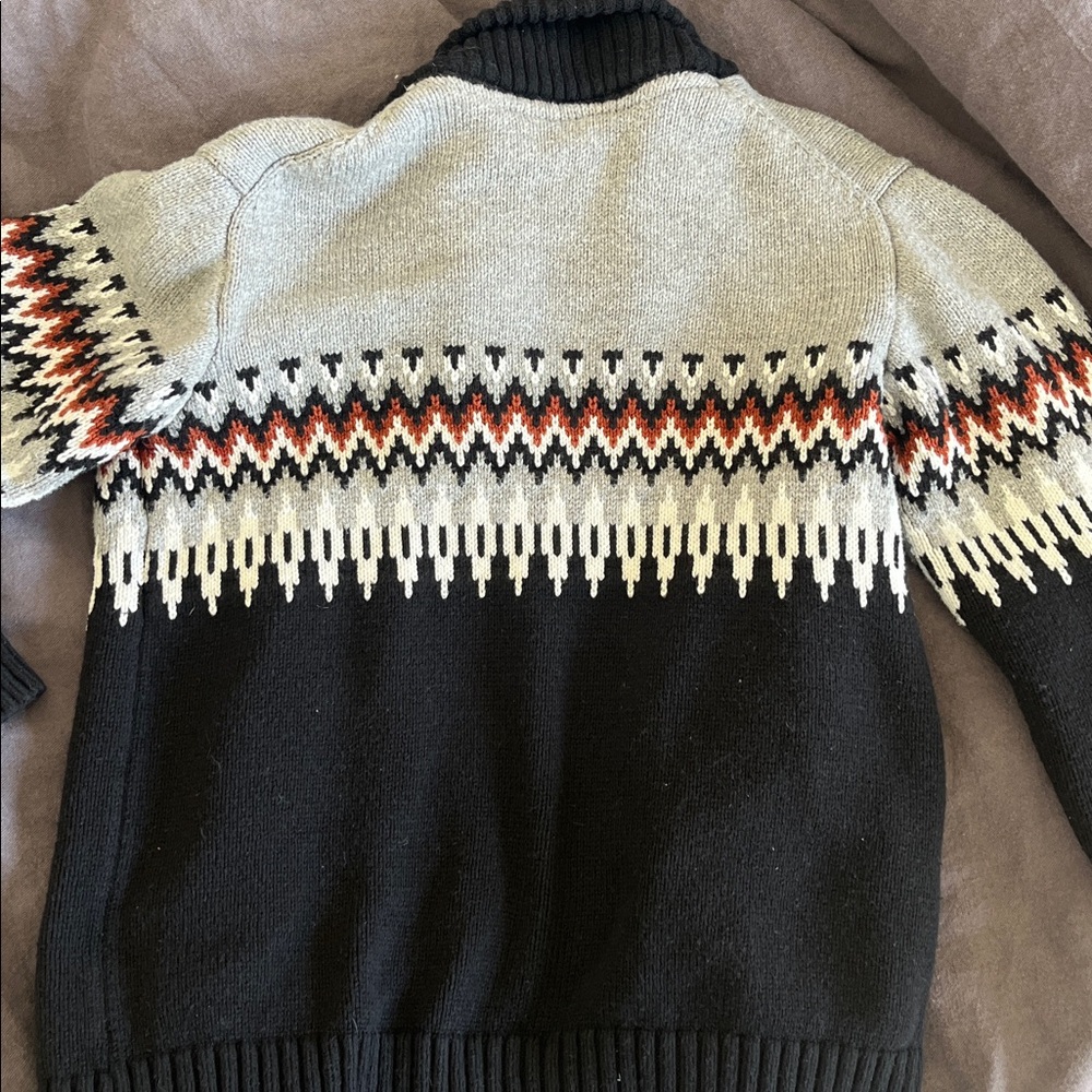 Janie and Jack Boys Fair Isle Cardigan - Picture 4 of 4